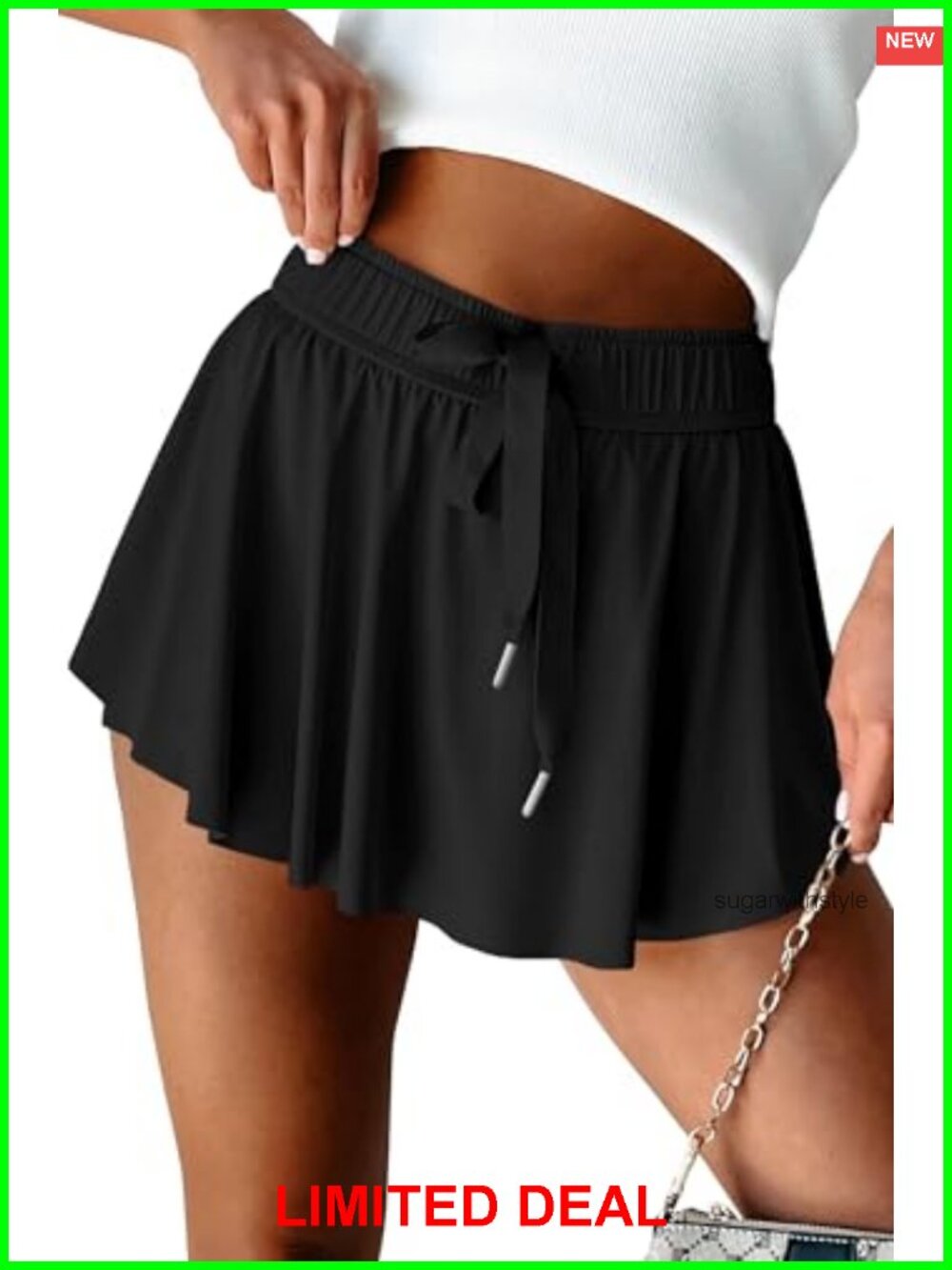 Womens Athletic Tennis Skirt High Waisted Skort with Inner Shorts